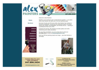 Alex Painters Website