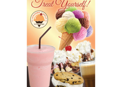 Lickadee Split Treat Yourself Ice Cream Sign 2