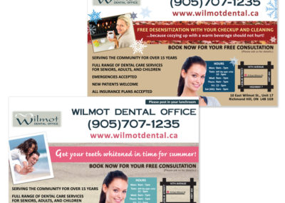 Wilmot Dental Postcards