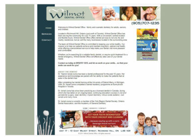 Wilmot Dental Website